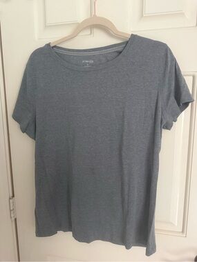 St. John's Bay Men's Short-Sleeve Crewneck T-Shirt - Heather Gray